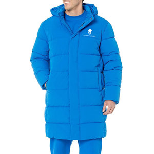Manteau d'extérieur épais pour homme, parka d'hiver à capuche, taille ajustable avec cordon de serrage, fermeture éclair avant, plusieurs poches, veste de randonnée et de voyage - Product Image 1