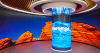 Écran LED flexible Transtech, panneau incurvé P1.2/P1.5/P1.8, 3840HZ, 600CD, haute luminosité, HDR10+, 4K, intérieur/publicité
