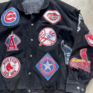 Chaqueta Varsity STARRYSKY de Estilo Vintage con Parches, para Hombre, de Invierno, de Lona, con Bordado Frontal y Emblema del Equipo, Ropa Exterior Informal - Product Image 4