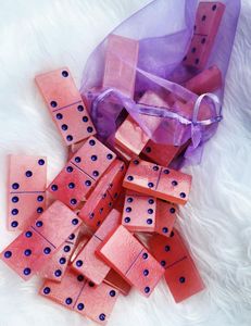 Jeu de dominos en résine de luxe pour les fêtes en famille, divertissement intérieur, activités de loisirs sur table - Product Image 1