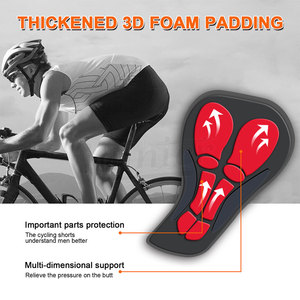 Shorts de cyclisme rembourrés pour hommes avec logo personnalisé, respirants, en maille, avec coussinets en gel antichoc pour vélo de route et VTT - Product Image 5