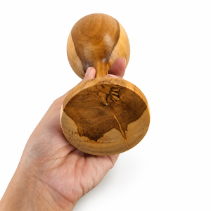 Juego de Copas de Vino de Madera de Teca Natural, Copas de Vino Hechas a Mano, Artículos de Bar Ecológicos, Colección de Regalos - Product Image 3