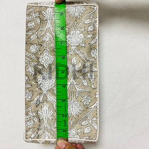 Ridhi <b>Floral</b> Warm Stone Brown Cotton Tissue <b>Box</b> Cover Ruffle Hand Block Print Decorative Napkin Holder Reusable Hotel Home Decor - Product Image 4