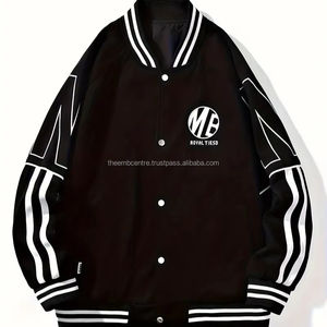 Veste de baseball universitaire en laine pour hommes unisexe avec capuche Style Letterman veste d'hiver en toile satinée taille XL pour hommes - Product Image 1