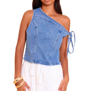 Veste en jean courte pour femme, tendance, haute qualité, meilleur style, taille standard, denim de qualité supérieure. - Product Image 1