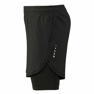 Shorts pour hommes en toile écologique respirante 100% polyester, séchage rapide, fermeture à cordon, style streetwear vintage, été, décontracté, uni - Product Image 3