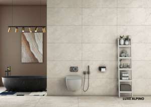 กระเบื้องพอร์ซเลนลายแกะสลักหรูหรา ขนาดใหญ่ 600x1200 มม. พื้นผิวพรีเมียม สำหรับตกแต่งผนังและพื้นภายในและภายนอกอาคารทันสมัย - Product Image 4