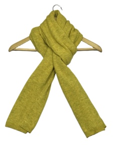 Girls Medium Knit Cashmere Lightweight Durable <b>Scarf</b> Solid <b>Red</b> Winter Warm Ribbed Fashion Accessory Daily Wear KMB Pashmina - Product Image 4