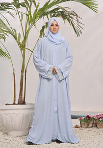 Wholesale Muslim Ladies Ethnic Clothing <b>Abayas</b> Manufacturer 2026 Spring Summer <b>Plain</b> Hijab Woman <b>Abayas</b> Customized - Product Image 1