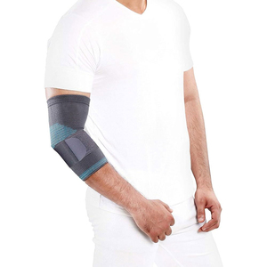 Manchon de coude élastique respirant pour la gym, l'entraînement, le fitness et la musculation, disponible à la vente avec logo personnalisé - Product Image 3