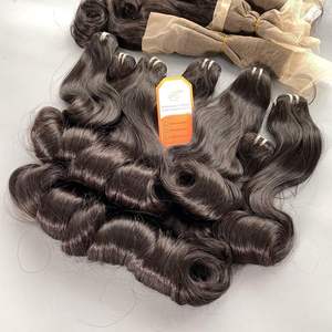 Vendeurs de cheveux crus à cuticule alignée avec boucles aux œufs super doublement étirés, Magic Curl Egg Mèches de cheveux noires naturelles pour femmes noires - Product Image 5