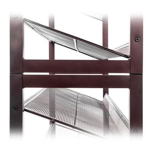 4-Tier Iron Oblique Plane Shoe Rack with Chromeplate Finish - Product Image 6