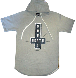 Camiseta de Baloncesto para Hombre con Capucha, Ajustada, de Manga Corta/Larga, de Algodón, Tejido Acanalado, Suave - Product Image 4