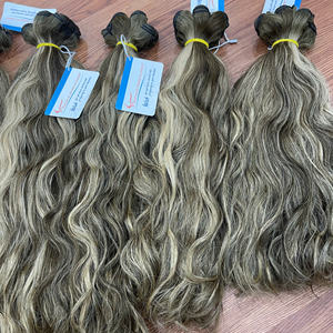 Top selling color weft hair natural wavy virgin hair vietnamese human hair piano 6asia + 613 high quality - Product Image 5