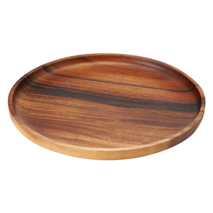 Tabla para Servir Pizza Hecha a Mano de Madera de Mango con Dos Asas, Plato Redondo de Madera Ecológico para Uso en el Hogar y Restaurantes - Product Image 3
