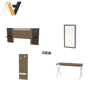 วันหยุดในโรงแรมที่ทันสมัยเฟอร์นิเจอร์ห้องนอนที่มีสไตล์คอลเลกชันเฟอร์นิเจอร์ไม้จากเวียดนามโรงงานผลิต ODM - Product Image 3