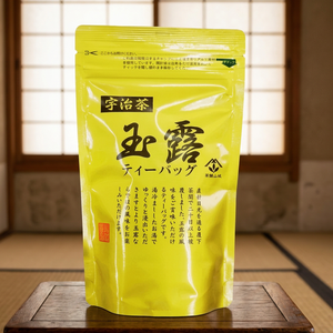 Sachets de thé vert japonais Uji Gyokuro Yamashiro Premium 10p, thé cultivé en ombre avec une riche saveur Umami et une finale onctueuse - Product Image 1