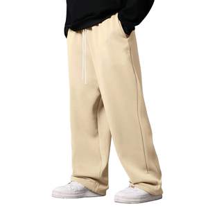 Pantalones de chándal de algodón retro de alta calidad para hombre, gruesos, de forro polar, holgados, deportivos, informales, para correr - Product Image 3