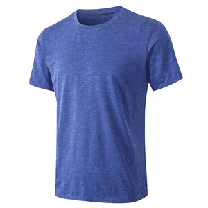 Camiseta de Algodón Bordada de Alta Calidad de Marca al por Mayor, Cómoda, Transpirable, Cuello Redondo, Manga Corta, para Hombre y Mujer - Product Image 6