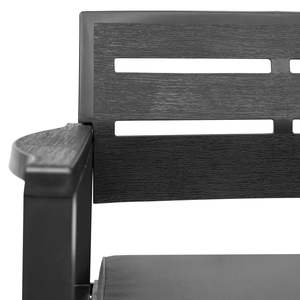 ม้านั่งพลาสติกสีแอนทราไซต์ทนทาน ดีไซน์มาตรฐานเพื่อความสะดวกสบายกลางแจ้ง - Product Image 4