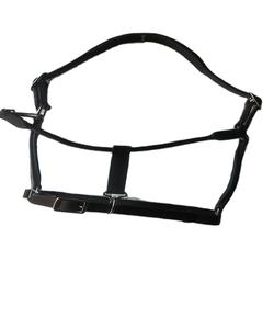 Licol en cuir de cheval personnalisé, meilleure qualité, embout de nez rembourré, quincaillerie or rose, fabricant, Riding House Kanpur Inde - Product Image 1