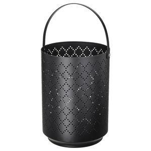 Lanterne à bougie en métal pour Halloween avec motif d'oiseau et d'arbre, couleur noire, pour la décoration de la maison, lanternes suspendues et au sol - Product Image 2