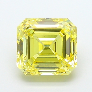 เพชรเหลืองเข้มสีเข้มข้น ผลิตในห้องปฏิบัติการ รูปทรงคุชชั่น เรเดียนท์ แฟนซีคัท ได้รับการรับรอง CVD เหมาะสำหรับการสร้างสรรค์เครื่องประดับหรูหรา - Product Image 1