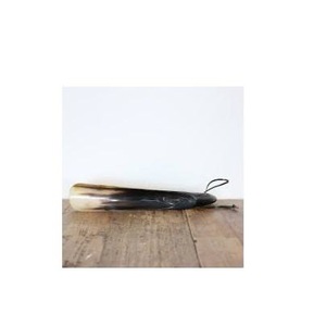 Cuchara para Zapatos Rectangular Rústica Hecha a Mano con Cuerno de Búfalo Natural, Ecológica y Pulida, para Hombres, Mujeres y Niñas, Personalizable para Navidad y Año Nuevo - Product Image 4