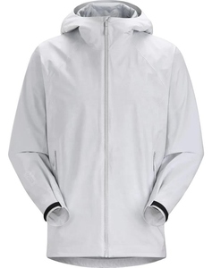 <b>Men's</b> Waterproof Quarter-Zip Hooded Windbreaker <b>Jacket</b> Color Blocking Blue <b>White</b> Casual Outdoor Autumn Wear - Product Image 2