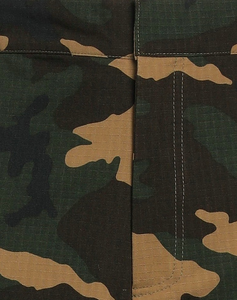 Pantalon cargo camouflage taille haute pour femme, coupe ample, style utilitaire, longueur intégrale avec poches, en tissu polyester imprimé, idéal pour l'automne - Product Image 3