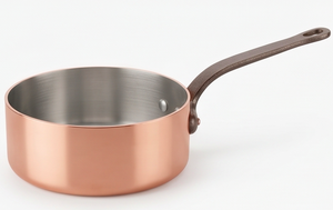 Copper Sauce <b>Pan</b> Stainless Steel Lining Zinc Alloy <b>Handle</b> Heat Resistant For Gas Use And Induction Cooker Use - Product Image 4