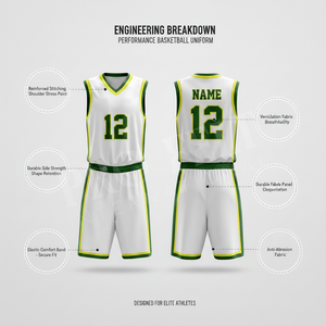 100% Polyester Stretchy Mesh Basketball Team Wear Uniform Lightweight Jersey Shorts Set for Men Youth Outdoor Games uniform - Product Image 2