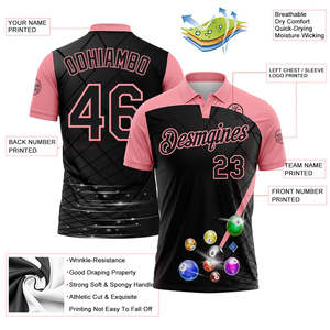 Fabricante de Camisetas Polo Deportivas al por Mayor, Tejido Transpirable de Secado Rápido, Impresión por Sublimación, Pedidos al por Mayor OEM - Product Image 3