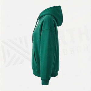 เสื้อฮู้ดดี้โอเวอร์ไซส์แบบแห้งเร็วสำหรับผู้หญิง สไตล์พูลโอเวอร์ ไหล่ตก พิมพ์โลโก้ได้ตามต้องการ เนื้อผ้าระบายอากาศได้ดี - Product Image 3