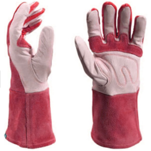 Gants de soudage TIG industriels robustes de qualité supérieure avec protection renforcée de la paume en cuir pleine fleur et croûte de vachette - Product Image 4