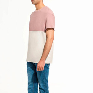 T-shirts pour hommes à col en V, coupe ample, 100 % coton, avec motif, anti-boulochage, étiquette personnalisée, prix de gros professionnel de premier ordre - Product Image 1