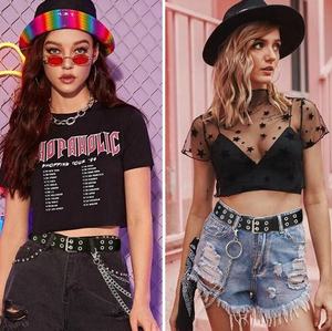 Cinturón de mezclilla unisex de moda para mujer, estilo occidental, de cuero PU, con doble ojal, estético punk, con remaches y tachuelas - Product Image 3