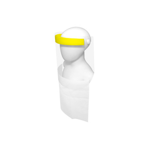 F08A Clear Transparent Face <b>Shield</b> Extended Coverage Lightweight <b>Protective</b> Headgear for Office and Outdoor Use - Product Image 1