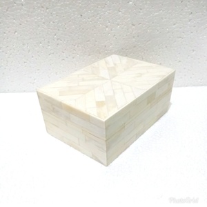 Caja de Joyería de Estilo Animal con Incrustaciones de Hueso Pulido Hecha a Mano para Decoración del Hogar por VINTAGE CRAFT - Product Image 2