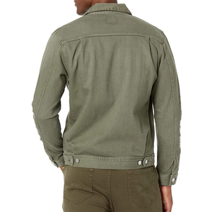 Latest Design <b>Men</b> <b>Denim</b> <b>Jacket</b> Custom Fit Olive Green Canvas Workwear Shirt Anti-UV Reversible Eco-Friendly <b>Men's</b> <b>Jacket</b> - Product Image 2