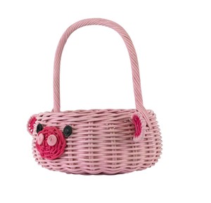 Cesta Decorativa de Mimbre con Forma de Cerdo para Regalo Infantil y Decoración de Habitaciones - Product Image 2