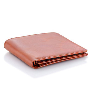 Cartera Corta de Cuero Genuino para Hombre, Alta Calidad, Tamaño Personalizado, Color Sólido, Peso Ligero, Precio Bajo - Product Image 1