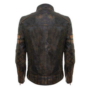 Blouson Moto Classique Décontracté en Similicuir PU pour Hommes et Femmes Coupe Slim 2026 - Product Image 3