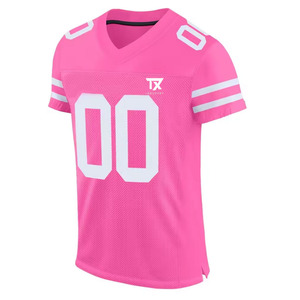 Maillot de football américain pour homme, cousu, séchage rapide, grandes tailles, vente en gros, style sportswear avec personnalisation - Product Image 2