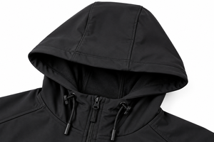 Ensemble de survêtement noir à capuche pour homme, veste coupe-vent légère, pantalon de jogging - Product Image 3