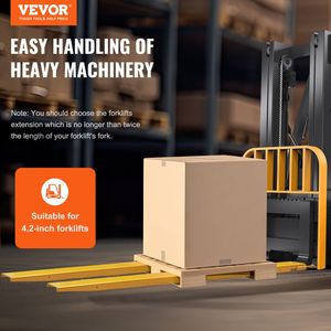 Estensioni per Forche in Acciaio al Carbonio Resistenti, Lunghezza 96 Pollici, Larghezza 4,5 Pollici, 1 Paio, Accessori per Carrelli Elevatori, Estensioni per Forche da Pallet - Product Image 2