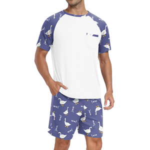 Ensemble T-shirt et short imprimé grande taille pour homme, le plus vendu, écologique, de haute qualité, décontracté et élégant, col rond avec poche - Product Image 1