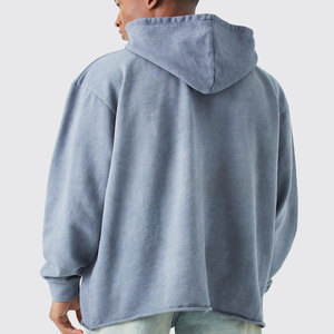 Sudaderas con Capucha Extra Grandes de Alta Calidad con Diseño Personalizado 2026 para Hombre, Sudaderas con Capucha Cortadas con Bajo sin Rematar y Lavado Ácido para Hombre - Product Image 6