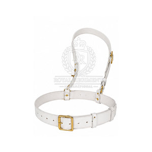 Ceinture Sam Browne personnalisée en cuir durable avec sangle réglable pour vêtements formels et événements spéciaux - Product Image 6