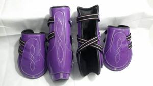 Bottes de cheval pour cheville et tendon, avec doublure en fourrure, design personnalisé breveté, bottes de brossage avec design personnalisé breveté - Product Image 3